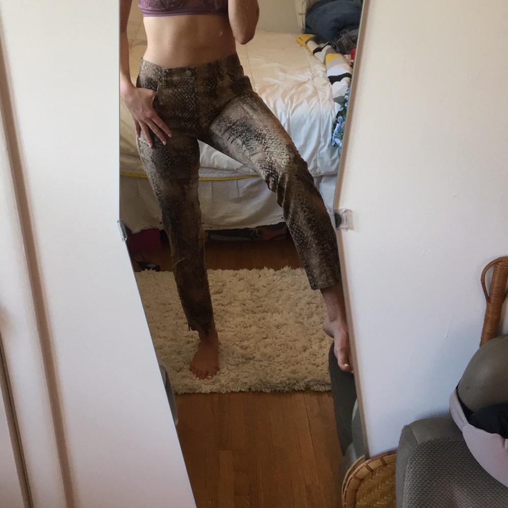 NWOT Lauren Ralph Lauren Snake Print Skinny Jeans